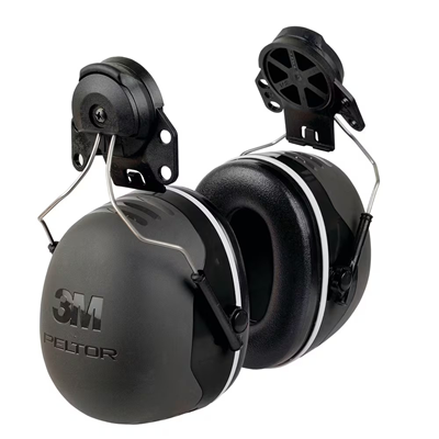 3M Peltor X5P3GS Series UU010818878 Earmuffs - Cap Attach - Premium - Class 5 - 31dB - Black