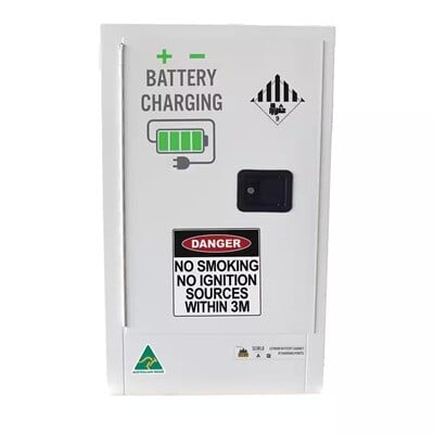 Spill Crew Lithium-ion Battery Charging & Storage Cabinet - 8 outlets - 595mm x 475mm x 1005mm