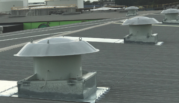 Improving Warehouse Ventilation with Hooded Roof Fans