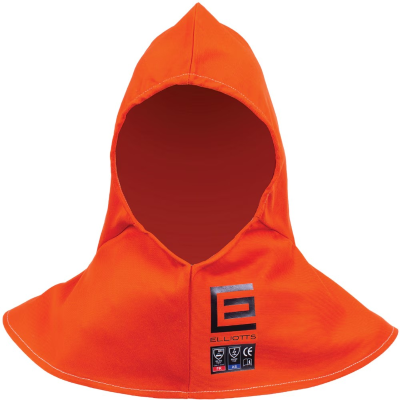 Elliotts PHGM30Y Orange Proban Shoulder Length Welders Hood w/Gussets